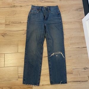 Madewell Classic Straight Jeans, Size 24
